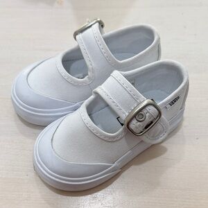 Vans Toddler White Mary Jane Sneakers